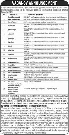 Job Advertisement - NGO Jobs in KPK 2026 August Medical Technicians, Nurses & Others NMD MERF Latest