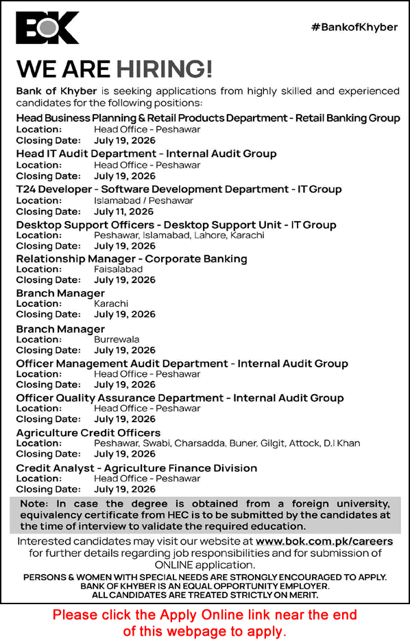 Job Advertisement