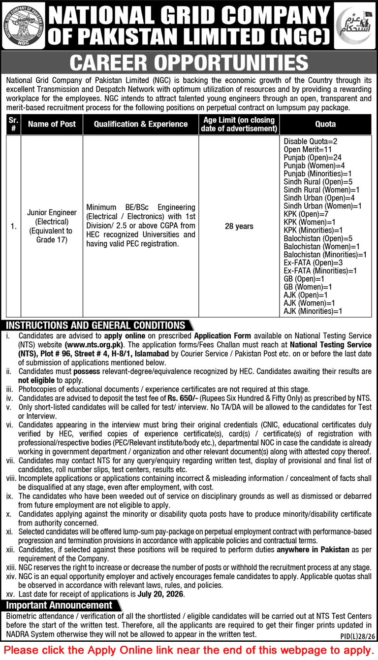 Job Advertisement