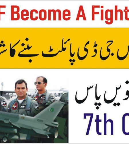 Join PAF Become A Fighter Pilot By Admission in PAF School