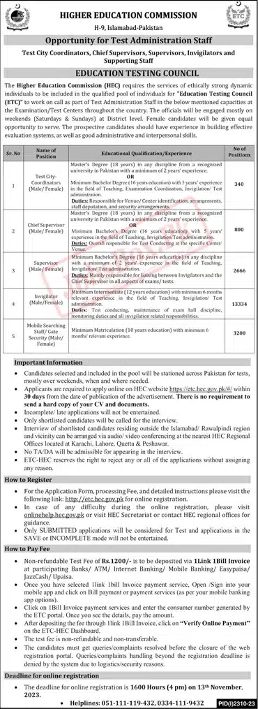 HEC – Education Testing Council Jobs 2023 Test Administration Staff 18000+ Positions 1 svg%3E