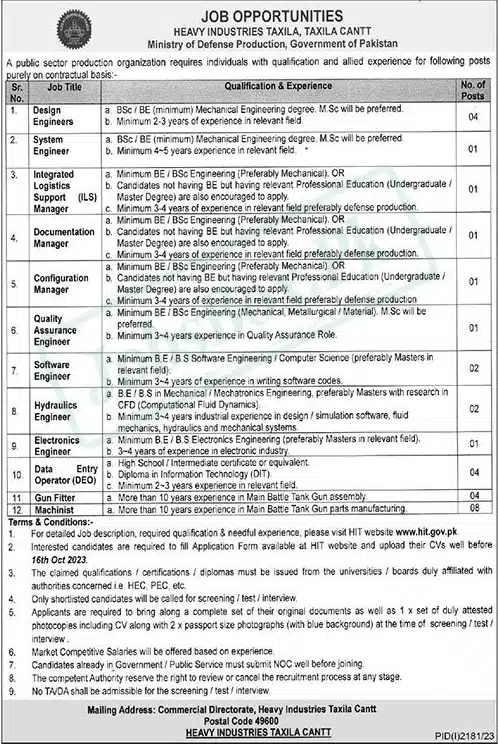 Heavy Industries Taxila Jobs 2023 HIT Online Apply Form 2 svg%3E