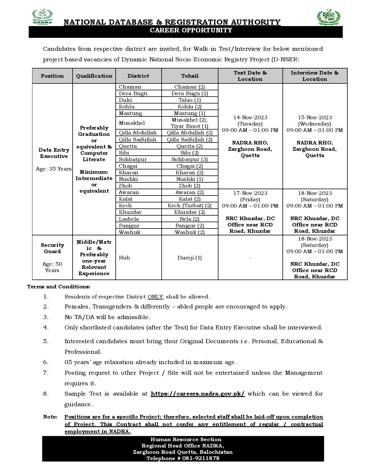 1699178258 523 Advertisement For NADRA National Database and Registration Authority Jobs 2023