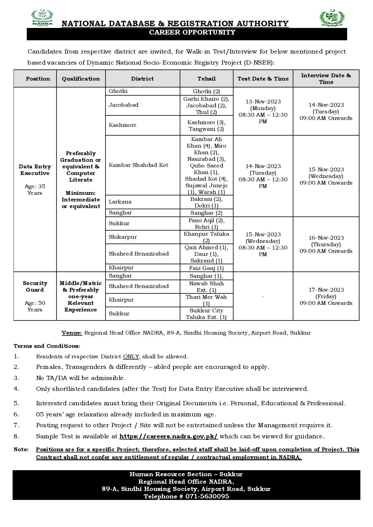 1699178258 757 Advertisement For NADRA National Database and Registration Authority Jobs 2023