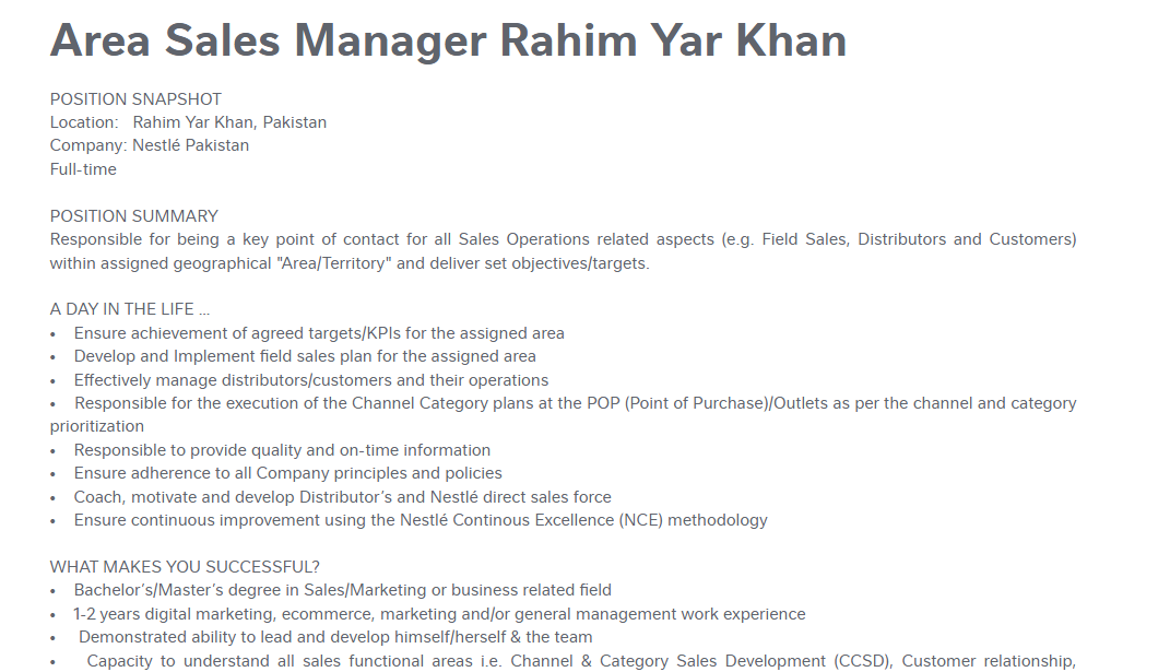 1699269544 589 Advertisement For Nestle Pakistan Latest Job Opportunities November 2023