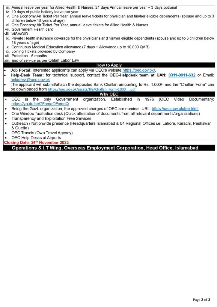 Qatar hospital job vacancies – Urgently Required Medical Professionals in Qatar 2 1699956877 89 Qatar hospital job vacancies – Urgently Required Medical Professionals in
