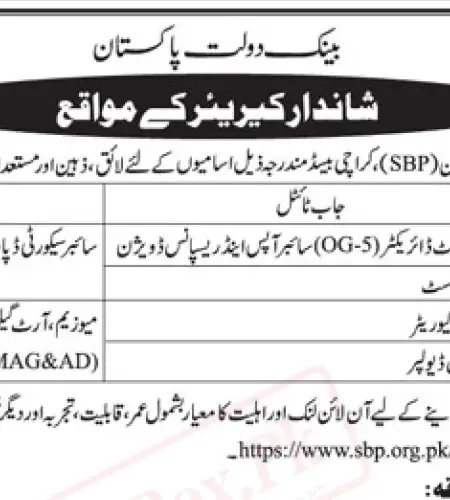 SBP Jobs 2023 State Bank of Pakistan | Apply Online at SBP Career Portal