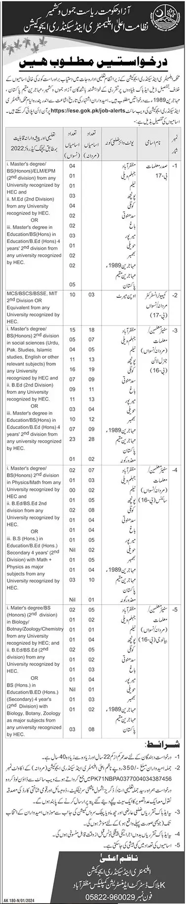 AJK Elementary & Secondary Education Department Jobs 2024 1 svg%3E