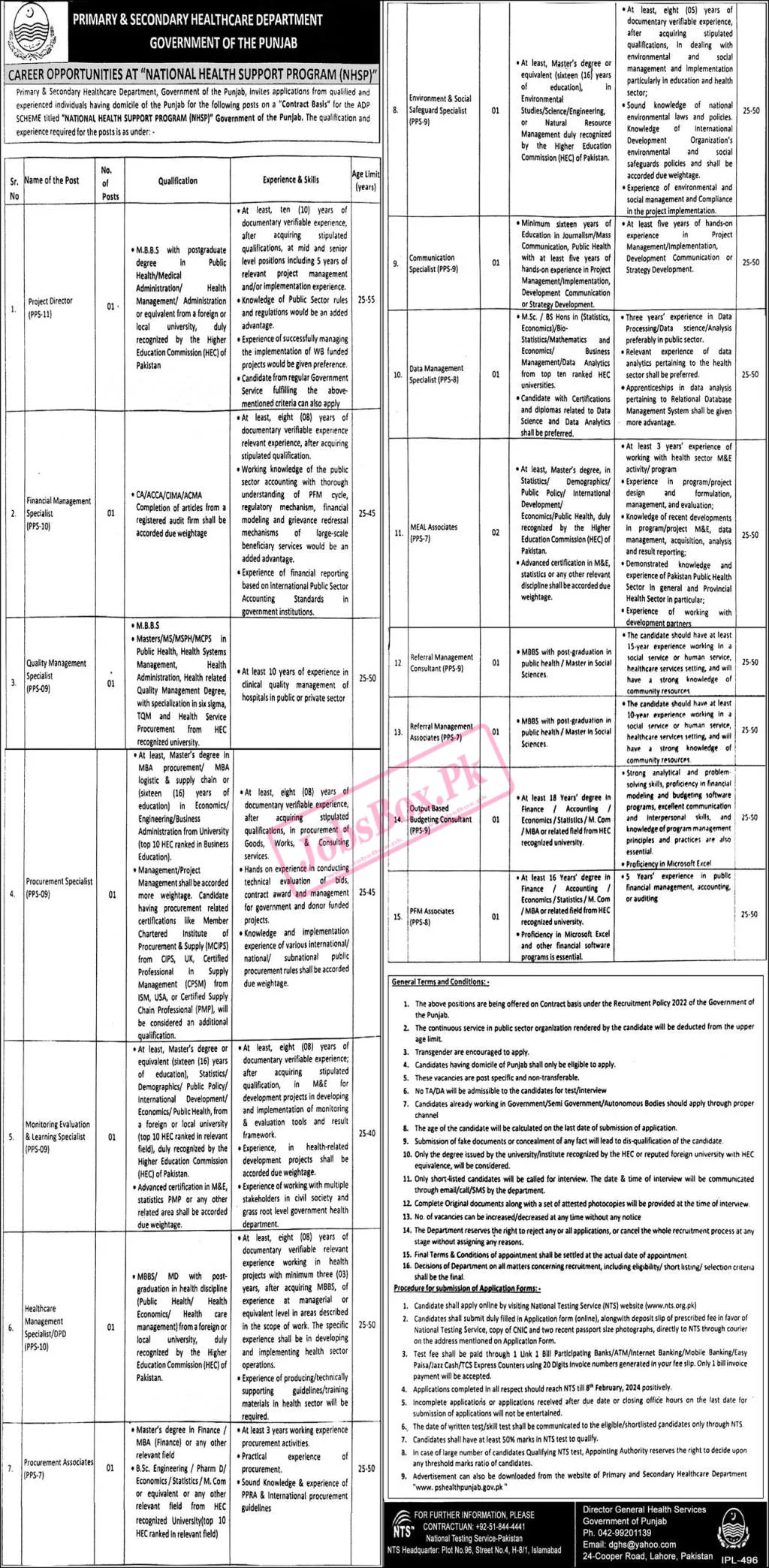 Primary and Secondary Healthcare Department Punjab Jobs 2024 1 svg%3E