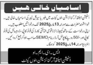 Station Health Organization SHO Bannu Cantt Jobs 2025 | Find Pak Jobs
