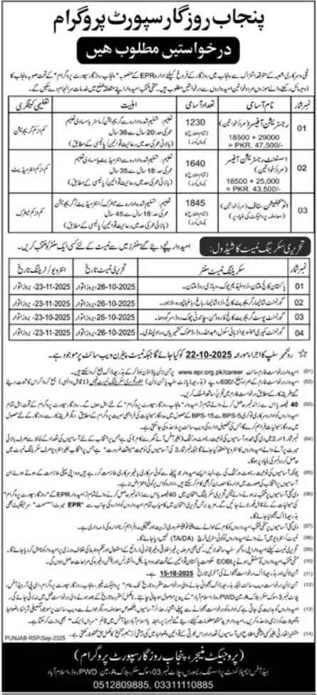 Employment Processing Resource EPR Islamabad Jobs 2025 | Find Pak Jobs 2 Job Image